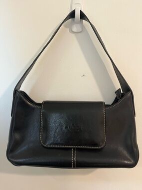 Gucci Black Leather Shoulder Hobo Bag